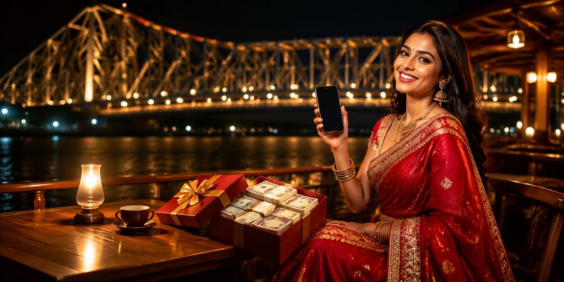 Kolkata player using mobile casino app and accessing promotions