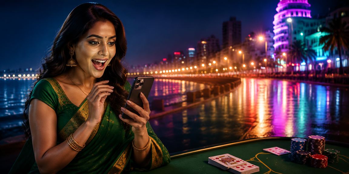 Players enjoying gaming responsibly in a festive vibrant Indian setting